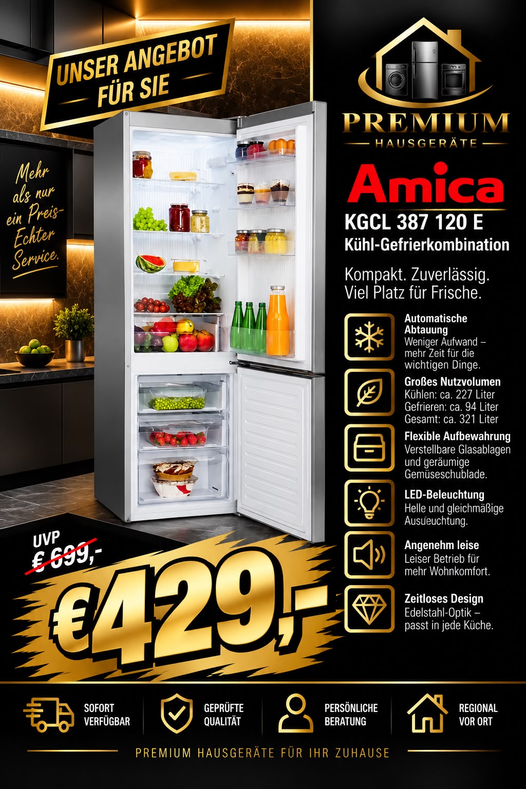 Amica_KGCL-387-120-E_Kuehl-Gefrierkombination
