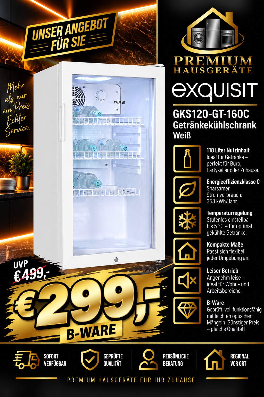 Exquisit_GKS120-GT-160C_Getraenkekuehlschrank_Weiss_B-Ware