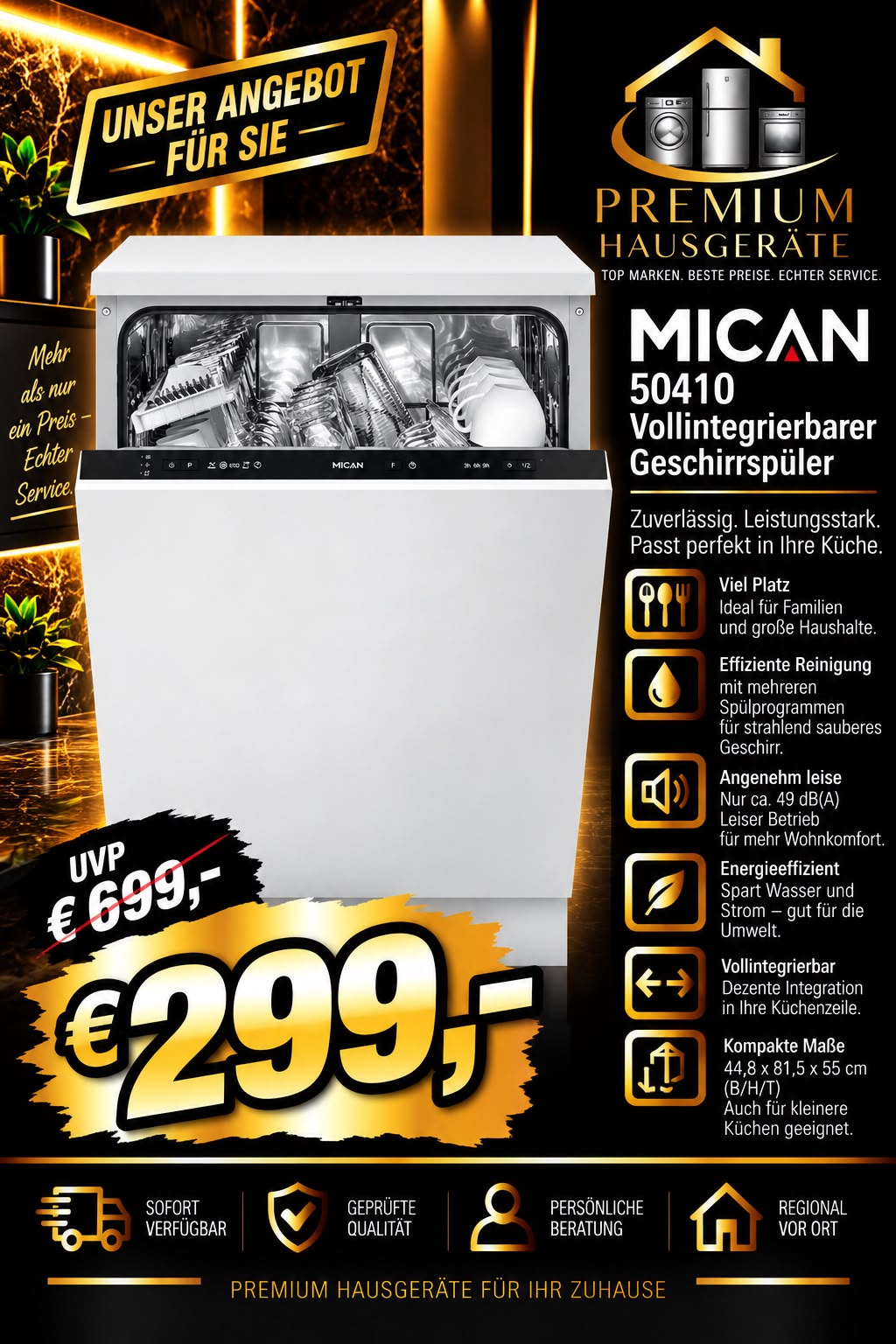 Mican_50410_Vollintegrierbarer_Geschirrspueler