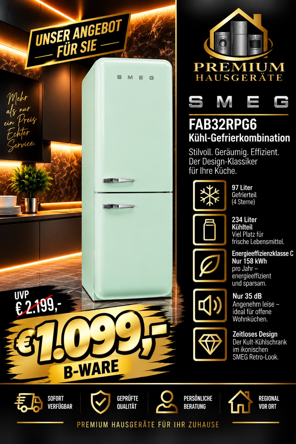 SMEG_FAB32RPG6_Kuehl-Gefrierkombination_B-Ware